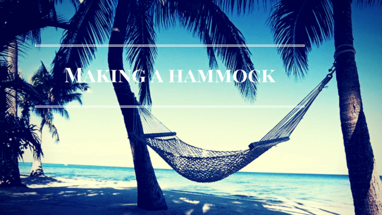Making a hammock
