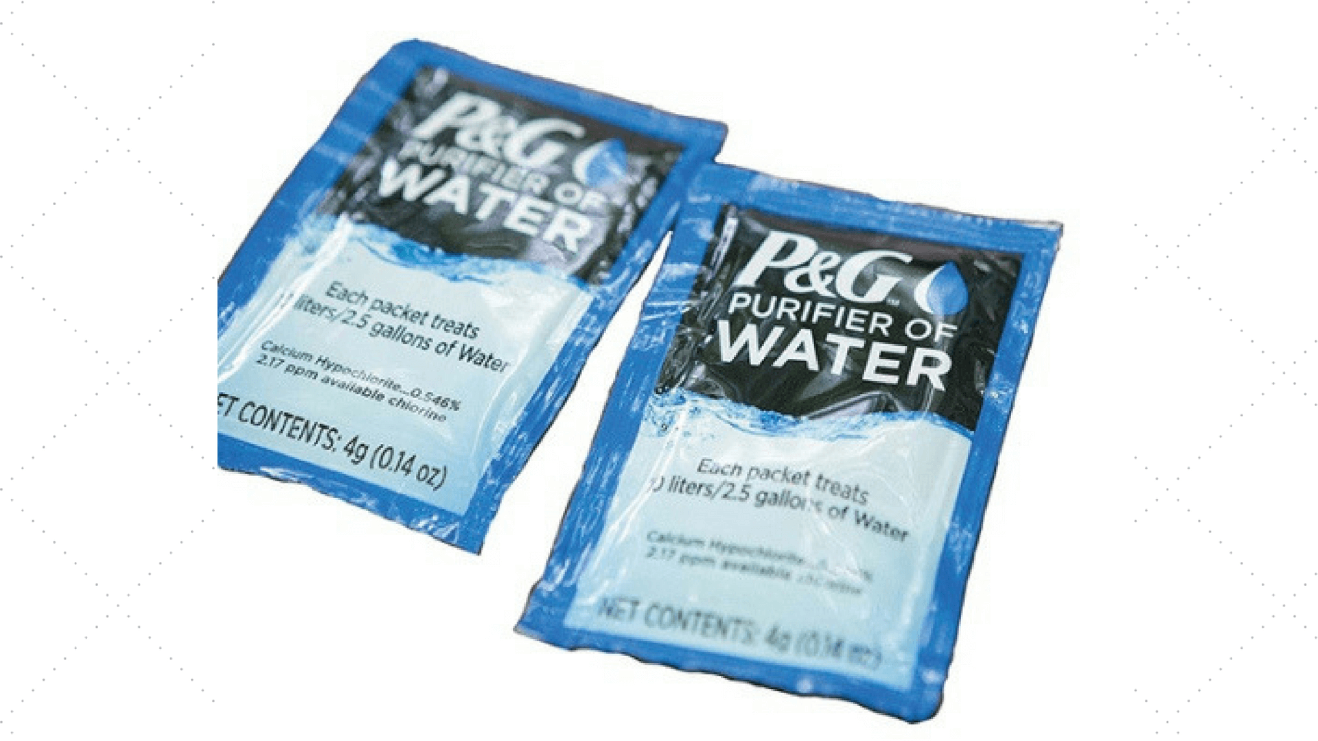 P&G Water Purification Packets