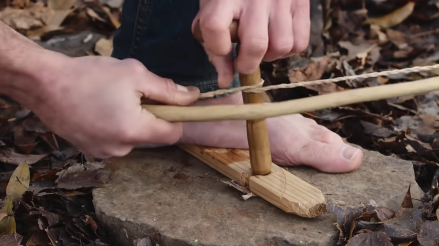 How to Make a Fire by Rubbing Sticks